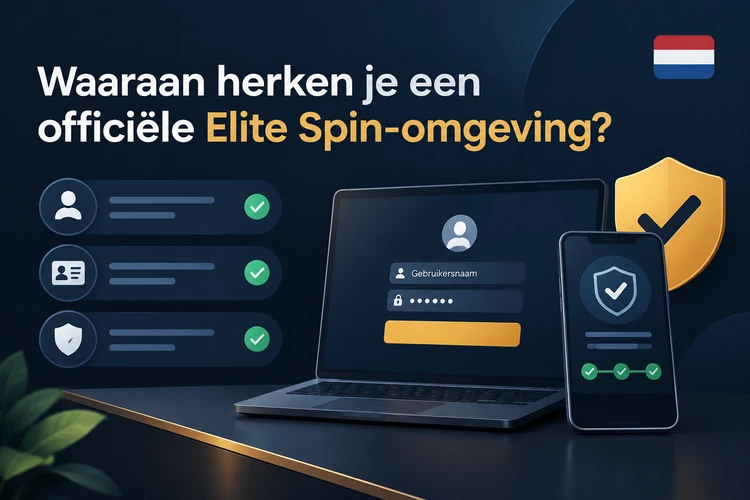 Waaraan herken je een officiële Elite Spin-omgeving?